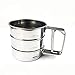 Produktbild WTDlove 250g Werkzeuge handgepresst Edelstahl Mehl Sieb Tasse Kleine Tragbare Mehl Sieb Kuchen Tool Backen