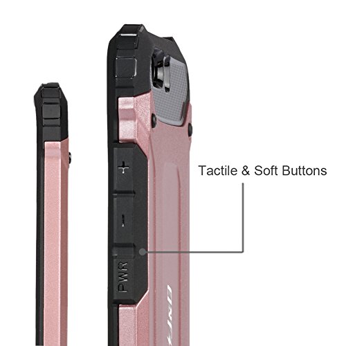 Huawei P10 Funda  J D  Armadura Delgada   Doble Capa   Protecci  n Pesada  H  brida Resistente Funda Protectora y Robusta para Huawei P10 - Rose Oro