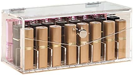 yue-boîte Storage Box with 24 Compartments Acrylic Lipstick Organiser 32