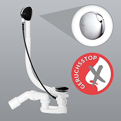 VIEGA Germany Ab-/Überlaufgarnitur für Badewannen Ø 52 mm, Chrom, Komplettset
