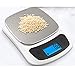 Produktbild WLIXZ Digital Food Scale Sensitive Küchenwaage zum Kochen und Backen mit Tara-Funktion, 5kg / 11lb, hochpräzises Sensorsystem