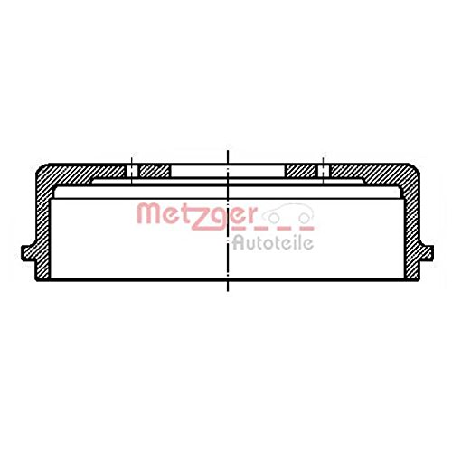 Preisvergleich Produktbild Bremstrommel Hinterachse - Metzger BT 219