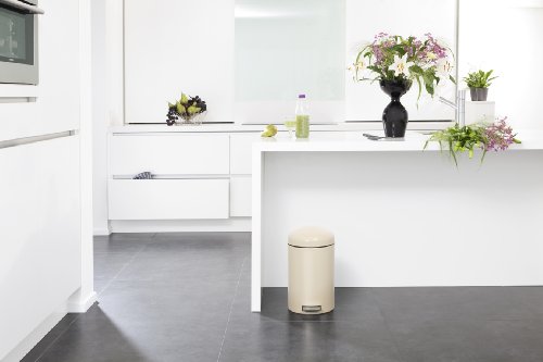 Retro Bin 12 L Silent mit Kunststoffeinsatz / Almond - 5