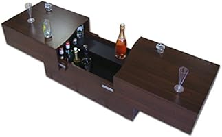 Berlioz Creations City Box Table Basse Weng&eacute; 123 x 51 x 43 cm