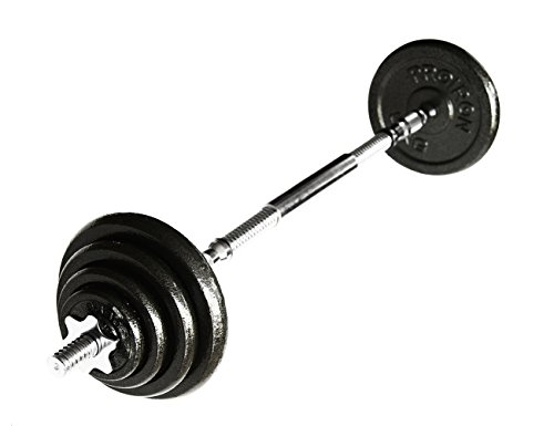 PROIRON Hantel 20kg der Gusseisen Einstellbaren Handgewicht Set mit Festen Hantel Griffe, Stange Hantel Manuell Gewechselt, Perfekt für Körperaufbau, Fitness Gewichthebung, Trainining Home Gym - 6