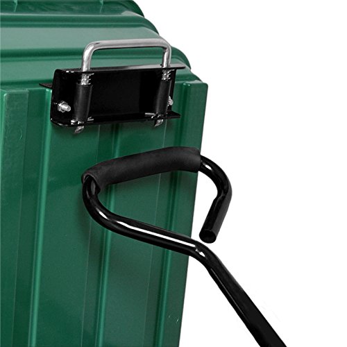 Gartenkarre mit Kippfunktion, Lenkachse und Luftreifen – Bollerwagen Muldenkipper Kippwagen Transportkarre Gartenwagen - 5