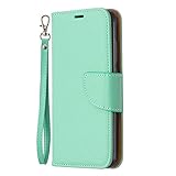 Lomogo Xiaomi Redmi 7A Case Leather Wallet Case with Kickstand Card Holder Shockproof Flip Case Cover for Xiaomi Redmi7A - LOBFE130516 Green