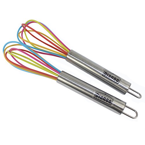 examen Dianoo Silicone Balloon Fil revêtu Fouet Fouet avec l'acier inoxydable, 1PCS