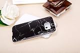 Felfy Weich Silikon Handyhülle für Samsung Galaxy S6 Edge,Galaxy S6 Edge Hülle Marble Malerei Schlank TPU Zurück Bumper HandyTasche Flexible Schutzhülle Zurück Marmor Muster Serie Linien Soft Back Cover Hülse Telefonkasten Protective Gummi Dünn Abdeckung für Samsung Galaxy S6 Edge [Marmor Schwarz] + 1x Silver Stylus + 1x Bling Dust Plug[Farbe Random] - 5