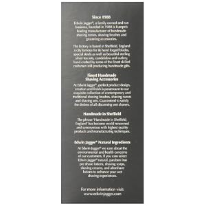 Edwin Jagger Best Badger Hair Shaving Brush with Drip Stand - Medium, Imitation Ebony - Image 3