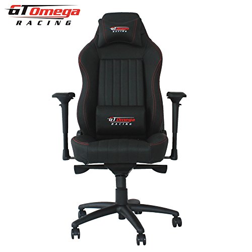 GT Omega EVO XL Racing Office Chair Black Leather Esport Gaming seat