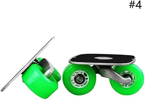 FUNDIIY Portable Skate Board Roller Road Drift Plate Anti-skid Skateboard Aluminum Pedal (E)