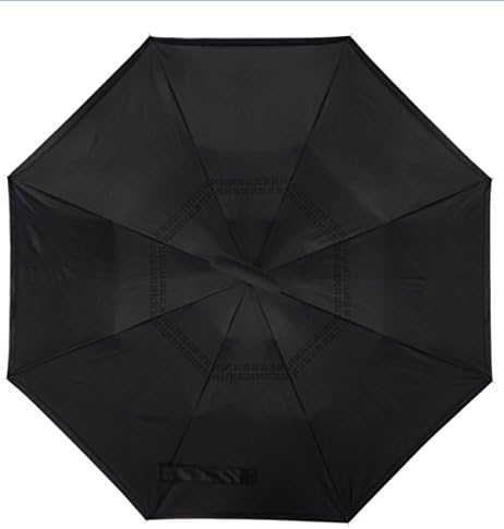 THUNFER Umbrella C-shaped Umbrella Reverse Umbrella Double-decker Umbrella Creative Free-hand Straight Rod Umbrella,F