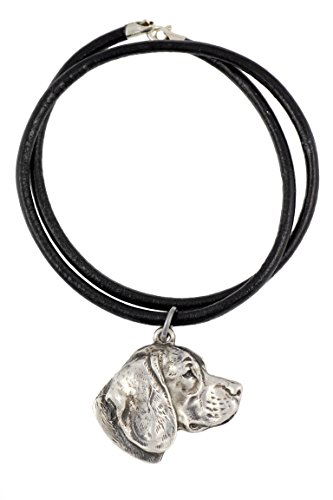 Beagle, Silber gepunzt 925, Hund, Silber beschichtet Halskette, Limitierte Edition, Art Dog