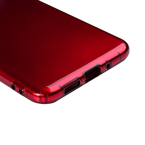 Huawei P10 Lite Silikon Case Huawei P10 Lite Handyhülle YOKIRIN Premium Relief Flexible TPU Silikon Case Schutzhülle Weich Cover Handytasche Etui Handycase Slim Fit Rutschfest Kratzfest Silikonhülle Rote - 6