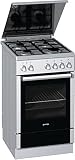 Gorenje K 57120 AX Gas-Elektro-Herd / A / 59 L / Edelstahl / Heißluft / AquaClean