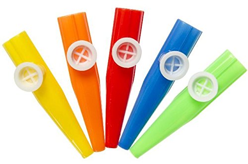 Partynelly® 6x große Kazoo´s, Mitgebsel, Mitbringsel, Stimmverzerrer, Gag, Kindergeburtstag, Gag, verzerrt die Stimme