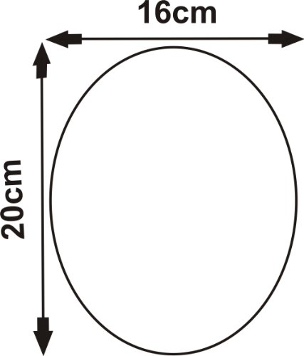 WANDSpiegel – OVALER OVAL 20cm Acryl Spiegel * NO drilling needed * Sommerschlussverkauf - 3