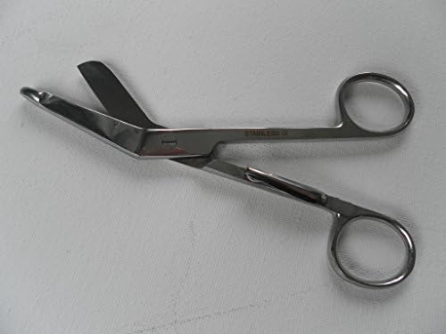 Lister Bandage Nursing Scissors – Length 5½”, 5½” with Clip, 7½”- Stainless Steel (5½” with Clip)
