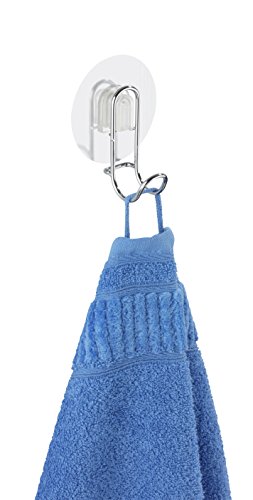 Wenko 21573100 Static-Loc Wandhaken Osimo, Stahl, 8 x 10 x 4,5 cm, chrom - 5