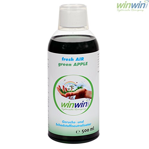 winwinCLEAN AIR Blow (Grün) mit Luftreinigerkonzentrat fresh AIR „green APPLE“ 500ml + NEUES Modell 2016 + mit UV-Entkeimung + sehr leise - 3