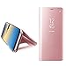 Produktbild Hunpta Luxus intelligenter Fenster Schlaf Aufwecken Schlag Leder-Standplatz Halter Kasten Abdeckung für Samsung Galaxy Note 8 (Rose Gold)