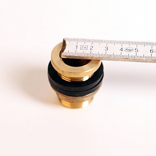 Regentonnenverschraubung Faßverschraubung mit 1/2" Aufnahme für Zapfhahn (Faß01)