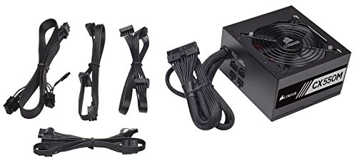 Corsair CX550M - Fuente de Alimentaci  n  Semi Modular  80 Plus Bronze  550 Watt  EU 