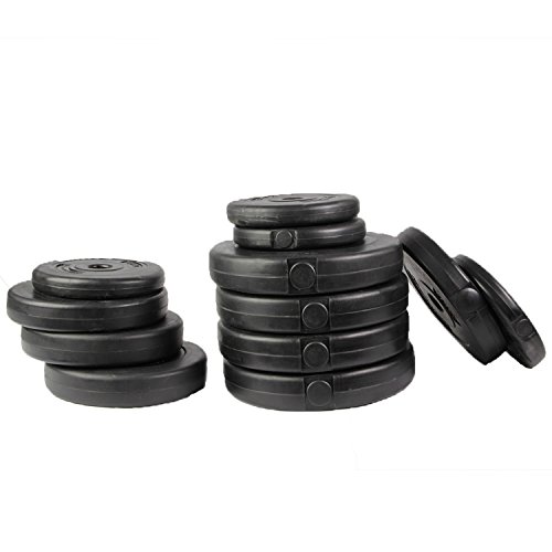 Kurzhantel Set 2er (Paar) 20 kg / 30 kg / 40 kg Hantelset gerändelte Chrom-Stangen mit Sternverschlüssen mit Kunststoffüberzug - 4