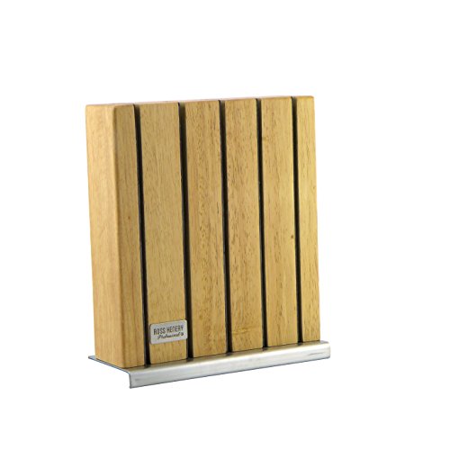 Ross Henery Professional, 5-teiliges Küchenmesserset, Edelstahl, Premium-Qualität, mit edlem Messerblock aus Holz - 6