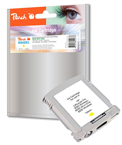 Preisvergleich Produktbild Peach Tintenpatrone gelb kompatibel zu HP No. 940XL, C4909AE