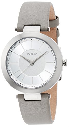 DKNY DAMEN-ARMBANDUHR 36MM ARMBAND KALBSLEDER GEHÄUSE EDELSTAHL QUARZ NY2460