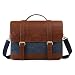 Produktbild ECOSUSI Umhängetasche Herren Groß Laptoptasche für 15,6 Zoll Laptop Canvas Schultertasche mit Mehreren Taschen Blau