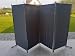 Produktbild Balkontex Mobiler Sichtschutz 4tlg. Spanische Wand Paravent 160x300,180x300CM,L,W,I Förmig (1,6x3m, Grau)
