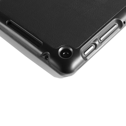 MoKo Google New Nexus 7 FHD 2nd Gen Hülle – Ultra Slim Stand Case Schutzhülle Case Tasche Smart Cover mit Auto Sleep Wake up Modus und Standfunktion für Google Nexus 7 2 2013 Tablet, SCHWARZ - 4