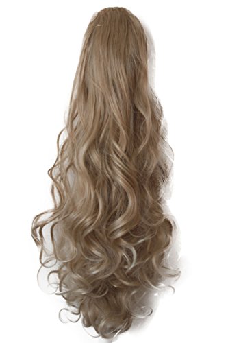 PRETTYSHOP 22" Hair Piece Pony Tail Extension Draw String Wavy Curled Nature Looking Heat-Resisting Variation