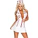 Produktbild Lonely hero Kostüm Set sexy Damen Halloween Verkleidung Smiffys Damen Dessous cosplay mit Krankenschwester Kappe G String kleid