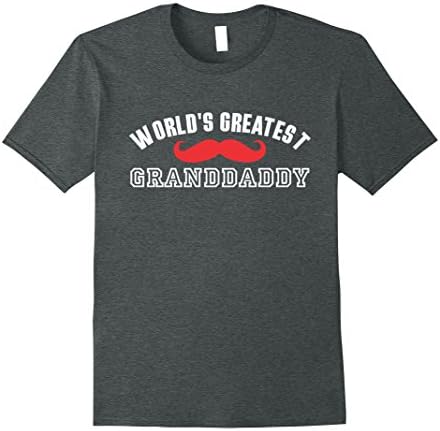 Mens World's Greatest Granddaddy T shirt Gift For Granddaddy Male 3XL Dark Heather