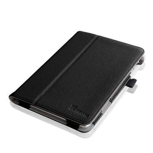 Fintie Apple iPad mini 1 / 2 / 3 Hülle – Slim Fit Foilo Kunstleder Schutzhülle Tasche Etui Case Smart Cover mit Auto Schlaf / Wach, Standfunktion für iPad mini 3 / 2 / 1 , Schwarz - 6