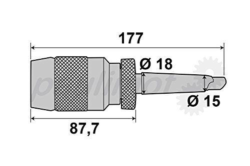 PAULIMOT Schnellspann-Bohrfutter 1 -13 mm MK2 - 4