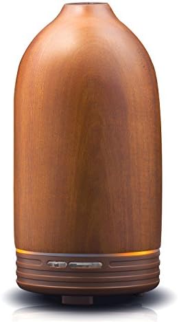 Bymie 100ML Essential Oil Diffuser Ultrasonic Aroma Cool Mist Humidifier with 7 Color LED Lights and Waterless Auto-Off Air Purifier Whisper-Quiet Aroma Diffuser