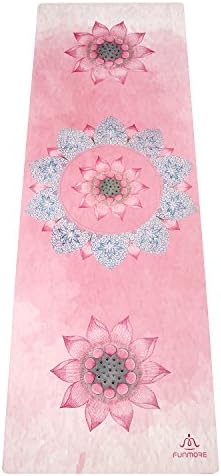 Eco Friendly Yoga Mat Wide Thick Workout Exercise Mat, Non Slip Hot Pilates Mats, Body Alignment System,Tear Resistant, with Carrying Strap 183cm* 62 cm* 0.4cm