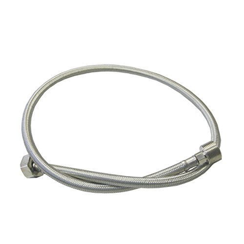 Preisvergleich Produktbild Zulaufschlauch Verlängerungsschlauch Spülmaschine Geschirrspüler Waschmaschine Edelstahl Endstück gerade / gerade 3,0m Alternativ für Heiß,- Kalt,- Trink- und Brauchwasser 3 / 4" -15° bis +90°