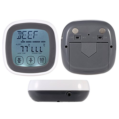 Magideal Digital Meat Cooking Thermometer with Probe Timer Timing and Alarm Function RS.830 (52.00% Off) - Amazon