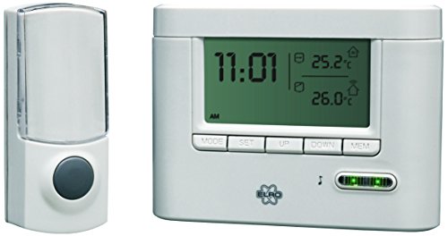Preisvergleich Produktbild Elro DB245 Tragbare Funk-Türklingel mit Temperaturanzeige