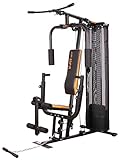 V-fit Unisex's CUG-2 Herculean Compact Upright Home Gym, Grey/Black/Orange, 72 kg