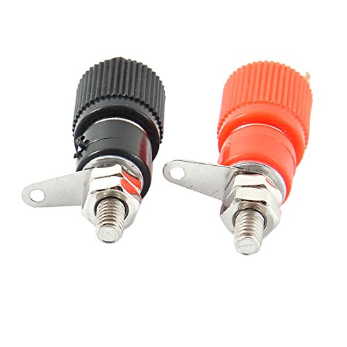 sourcingmap® 30Stk schwarz rot Lautsprecher Anschluss 4mm Bananenstecker Verbindliche Post - 2