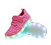 Produktbild XinFang Kinder Breathable Radiant Schuhe, Jungen und Mädchen LED Bunte Lichter, Casual und Sport, USB Lade Flashing Sneakers.
