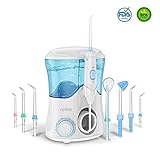 ③Stufenlose Wasserdruckeinstellungstechnik: Die elektrische Munddusche hat 10 stufenlose Einstellung, 20-120PSI Wasserdruck kann frei eingestellt werden. Sie kann die Bedürfnisse von Menschen unterschiedlichen Alters erfüllen(Kinder, Erwachsener, Ältere Menschen). Es ist die ideale Ergänzung zum täglichen Zähneputzen.