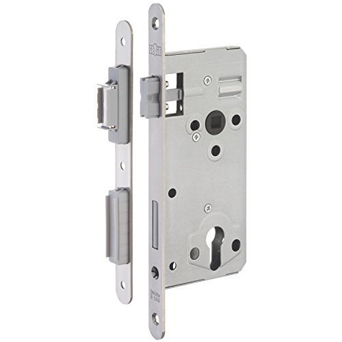 Preisvergleich Produktbild GedoTec® Magnet-Fallenschloss Cludo Zylinder Innentüren Einsteckschloss für Zimmertüren / PZ - Profilzylinder / Dornmaß 50 mm / Einstemmschloss mit Rundstulp 250 x 18 x 3 mm / Türschloss ÖNORM B5350 - EN 12209 Klasse 2 / Markenqualität für Ihren Wohnbereich